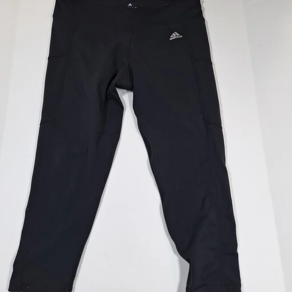 adidas Kids Black Leggings - Picture 3 of 7